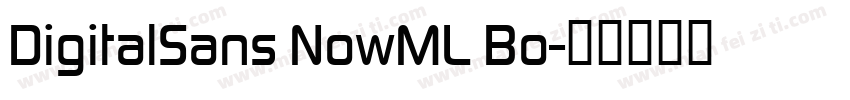 DigitalSans NowML Bo字体转换